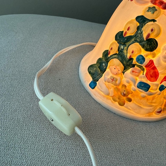 Vintage Lighted Santa Bell - Picture 8 of 14